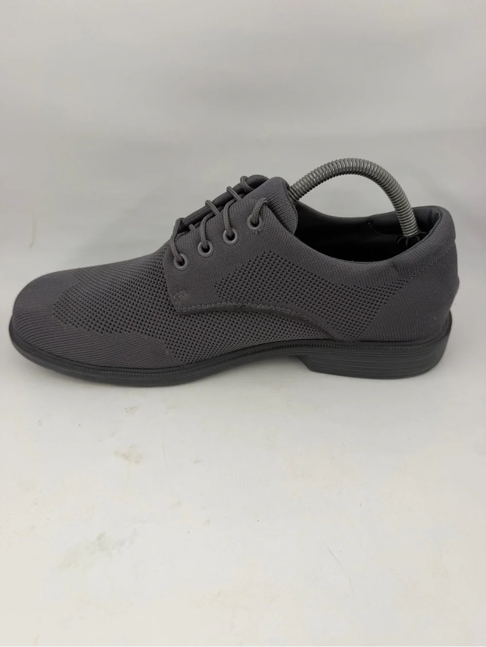 Skechers Men’s Caswell Aleno Dark Grey -SZ 8.5- Lace-Up Comfort Oxford Shoes